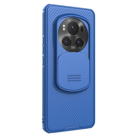 Pour Honor Magic6 Pro NILLKIN Black Mirror Pro Series Coque de téléphone en PC avec Camshield (Bleu)