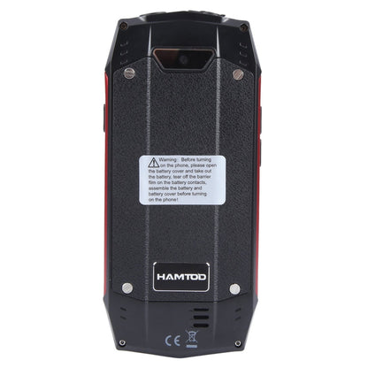 HAMTOD H3 Rugged Phone, EU Version, 2.8 inch T107 ARM CortexTM A7 Quad-core 1.0GHz, Network: 4G, VoLTE, BT, SOS(Red)