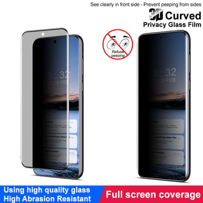 Pour Huawei Pura 70 Ultra imak Film de protection en verre trempé anti-espion 3D incurvé HD plein écran