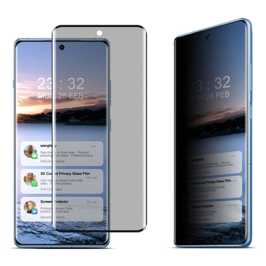 For OnePlus Ace 3 5G imak 3D Curved HD Full Screen Anti-spy Tempered Glass Protective Film