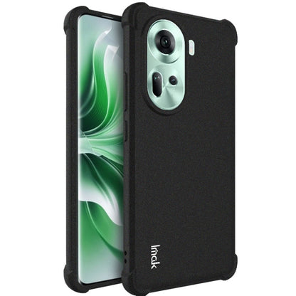 Pour OPPO Reno11 5G Global imak Étui de Téléphone en TPU Antichoc avec Airbag (Noir Mat)