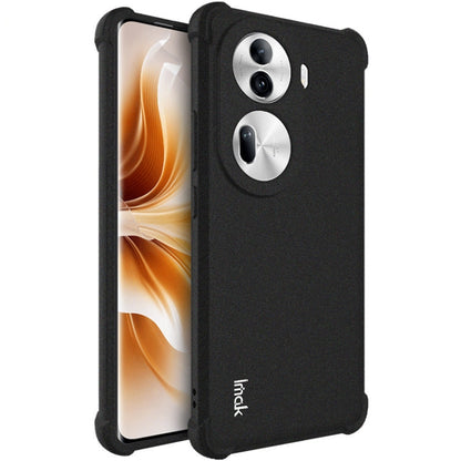 Pour OPPO Reno11 Pro 5G Global Coque de téléphone antichoc en TPU imak Airbag (noir mat)