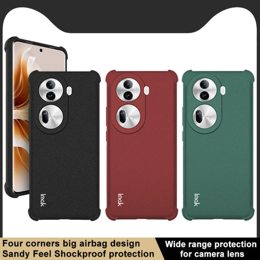 For OPPO Reno11 Pro 5G Global imak Shockproof Airbag TPU Phone Case(Matte Black)