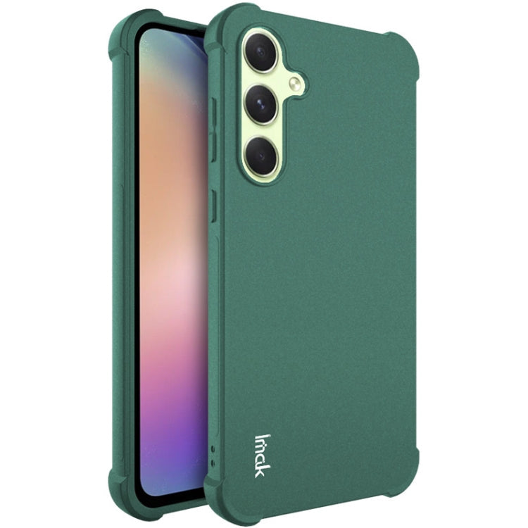 Pour Samsung Galaxy A35 5G, coque de téléphone TPU antichoc Imak Airbag (vert mat)