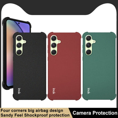 For Samsung Galaxy A55 5G imak Shockproof Airbag TPU Phone Case(Matte Red)