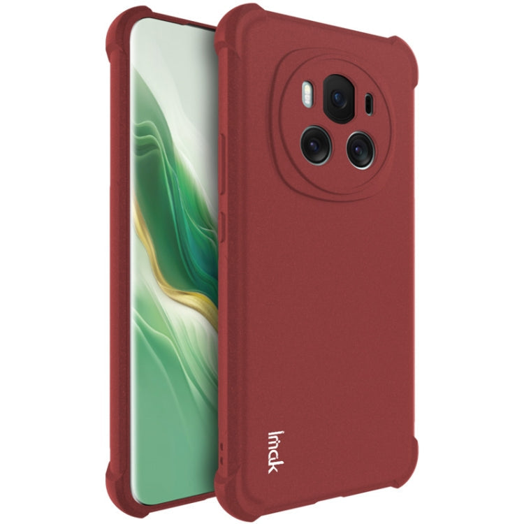 Pour Honor Magic6 5G Coque de protection antichoc en TPU avec coussin d'air (Rouge mat)