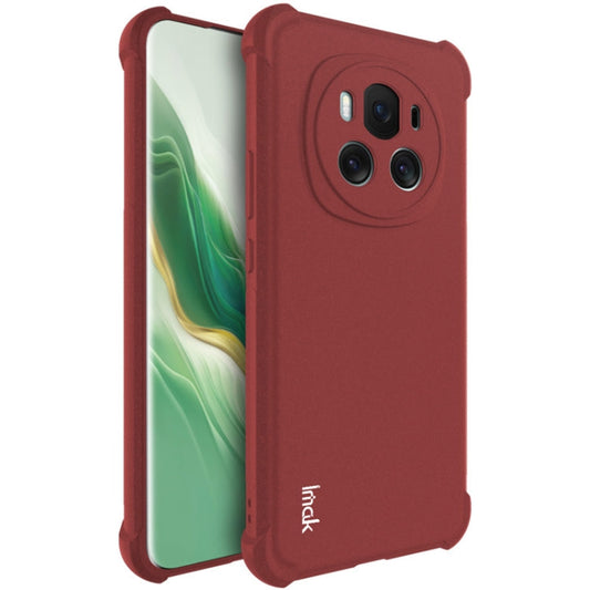 Pour Honor Magic6 5G Coque de protection antichoc en TPU avec coussin d'air (Rouge mat)