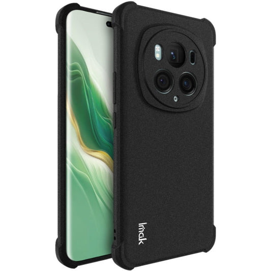 Pour Honor Magic6 Pro 5G imak Coque de téléphone en TPU antichoc Airbag (noir mat)