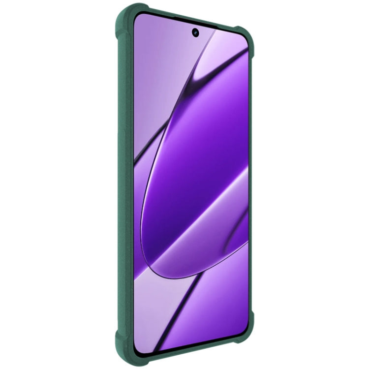 Pour Realme 11 5G Global/11x 5G Global/C67 5G Global Coque de téléphone antichoc imak Airbag en TPU (Vert mat)