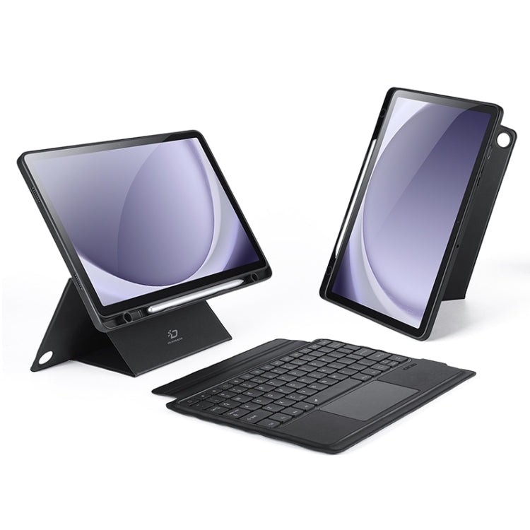 Pour étui de tablette en cuir avec clavier magnétique flottant DUX DUCIS DK pour Samsung Galaxy Tab A9+ (Noir)