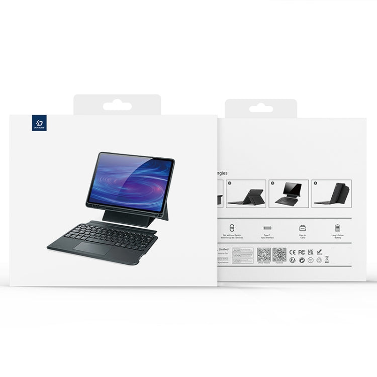 Pour étui de tablette en cuir avec clavier magnétique flottant DUX DUCIS DK pour Samsung Galaxy Tab A9+ (Noir)