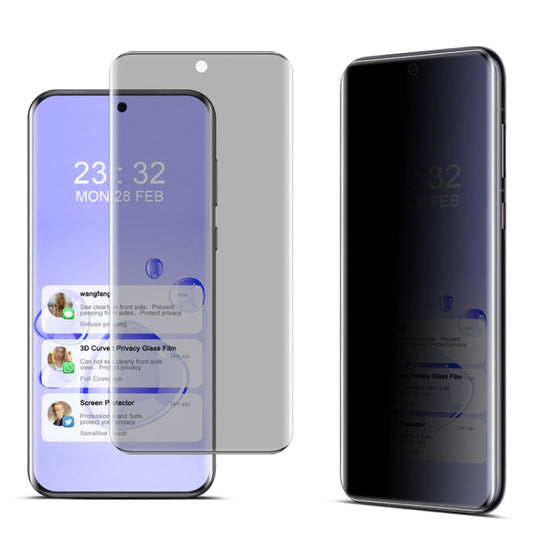 For Huawei Pura 70 Pro / 70 Pro+ imak No Edge Version 3D Curved Privacy Full Screen Tempered Glass Film