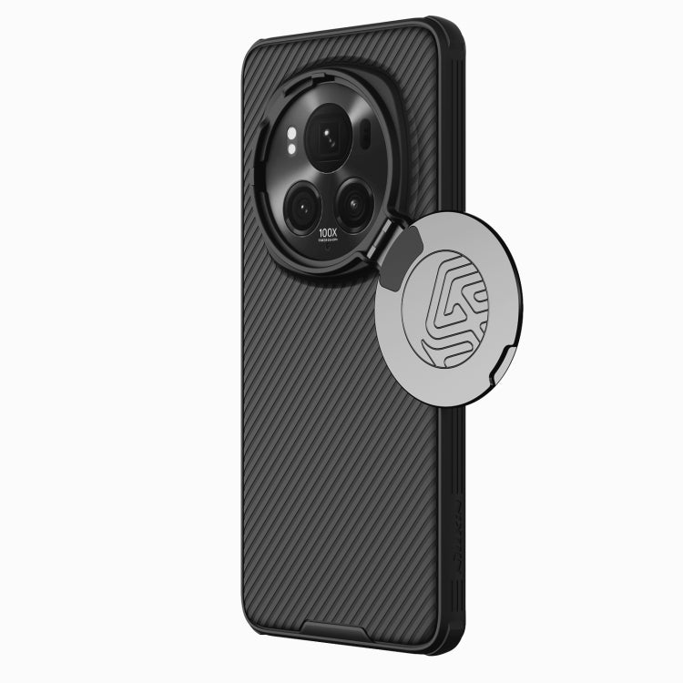 Pour Honor Magic6 Pro NILLKIN Coque de téléphone miroir CamShield Prop CD Texture (Noir)