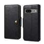 Pour l'étui de téléphone en cuir de style portefeuille en texture de cuir de vachette Denior pour Google Pixel 7 5G (noir)