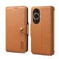 Pour Huawei nova 11 Étui de téléphone en cuir de style portefeuille texturé en cuir de vachette Denior (Kaki)