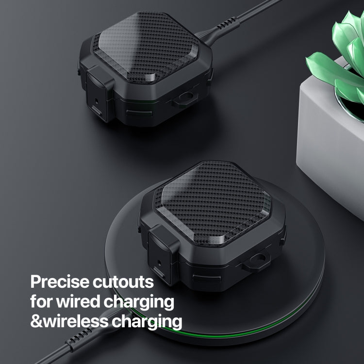 For Samsung Galaxy Buds 2/2 Pro / Buds FE DUX DUCIS SECA Series TPU + PC Wireless Earphones Protective Case(Dark Purple)
