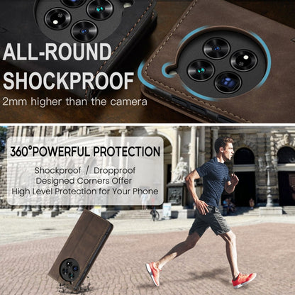 For OnePlus 12 CaseMe 013 Multifunctional Horizontal Flip Leather Phone Case(Coffee)