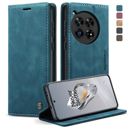 For OnePlus 12 CaseMe 013 Multifunctional Horizontal Flip Leather Phone Case(Blue)