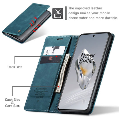 For OnePlus 12 CaseMe 013 Multifunctional Horizontal Flip Leather Phone Case(Blue)