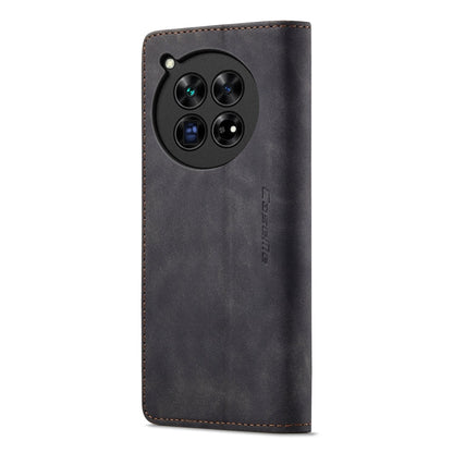 For OnePlus 12 CaseMe 013 Multifunctional Horizontal Flip Leather Phone Case(Black)