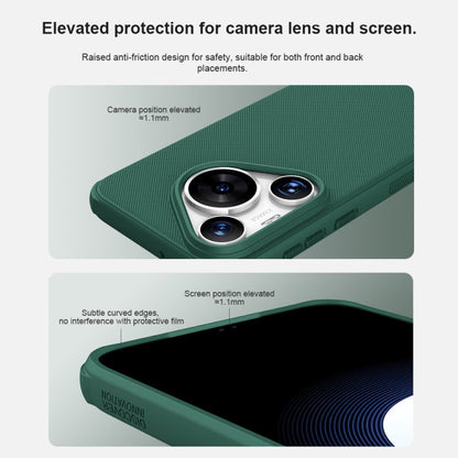 For Huawei Pura 70 NILLKIN Frosted Shield Pro PC + TPU Phone Case(Green)