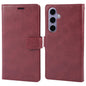 For Samsung Galaxy S24+ 5G GOOSPERY MANSOOR DIARY 9 Card Slots Leather Phone Case(Wine Red)