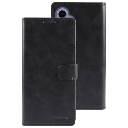 For Samsung Galaxy S24+ 5G GOOSPERY MANSOOR DIARY 9 Card Slots Leather Phone Case(Black)