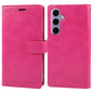 For Samsung Galaxy S24 5G GOOSPERY MANSOOR DIARY 9 Card Slots Leather Phone Case(Rose Red)