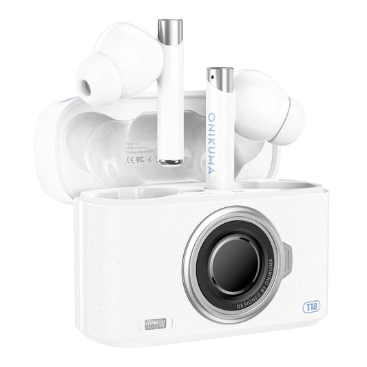 Écouteurs sans fil Bluetooth 5.3 ONIKUMA T18 (blanc)