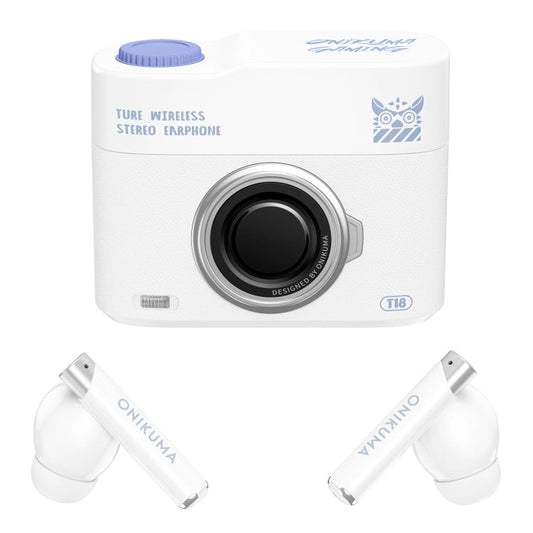 Écouteurs sans fil Bluetooth 5.3 ONIKUMA T18 (blanc)