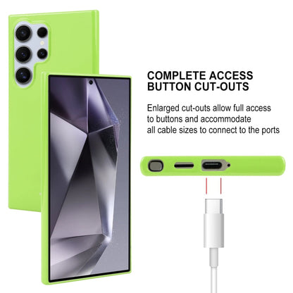 For Samsung Galaxy S24 Ultra 5G GOOSPERY PEARL JELLY Shockproof TPU Phone Case(Fluorescent Green)