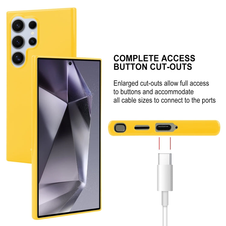 For Samsung Galaxy S24 Ultra 5G GOOSPERY PEARL JELLY Shockproof TPU Phone Case(Yellow)