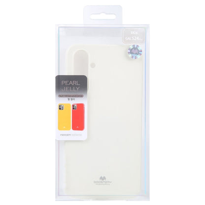 For Samsung Galaxy S24+ 5G GOOSPERY PEARL JELLY Shockproof TPU Phone Case(White)