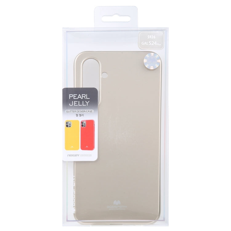 For Samsung Galaxy S24+ 5G GOOSPERY PEARL JELLY Shockproof TPU Phone Case(Gold)