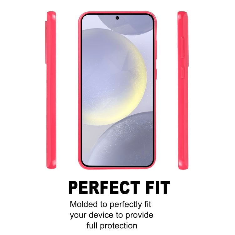 Pour Samsung Galaxy S24 5G Coque de téléphone antichoc en TPU GOOSPERY PEARL JELLY (Rose Rouge)