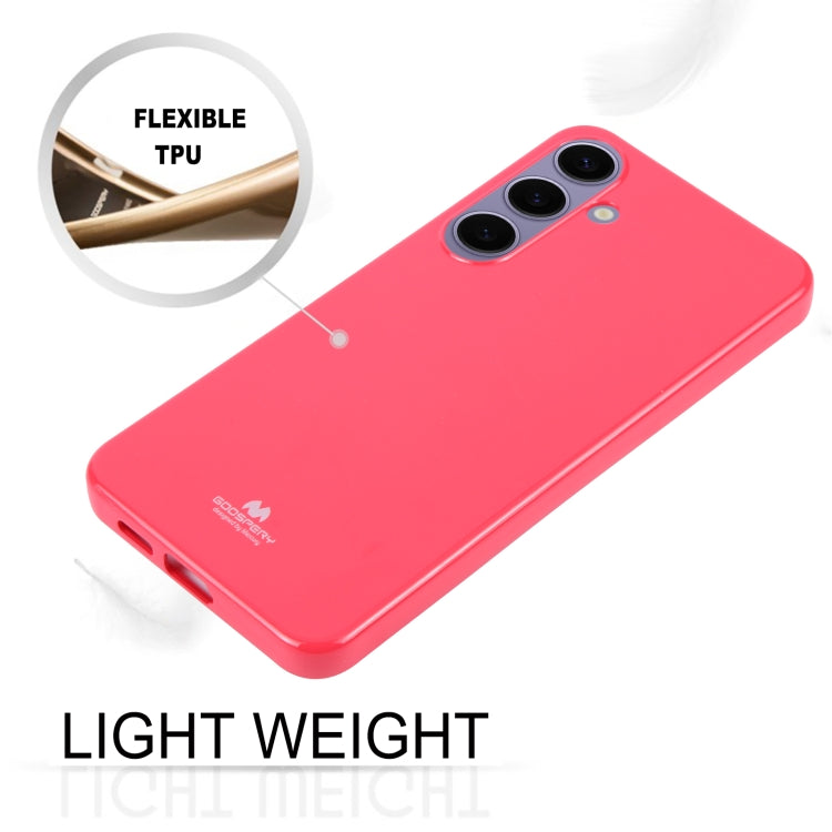 Pour Samsung Galaxy S24 5G Coque de téléphone antichoc en TPU GOOSPERY PEARL JELLY (Rose Rouge)