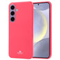 Pour Samsung Galaxy S24 5G Coque de téléphone antichoc en TPU GOOSPERY PEARL JELLY (Rose Rouge)