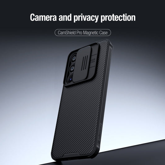 Pour Samsung Galaxy A55 Étui de protection NILLKIN CamShield Pro Magnetic PC (Noir)