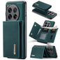 For OnePlus 12 DG.MING M1 Series 3-Fold Multi Card Wallet + Magnetic Phone Case(Green)