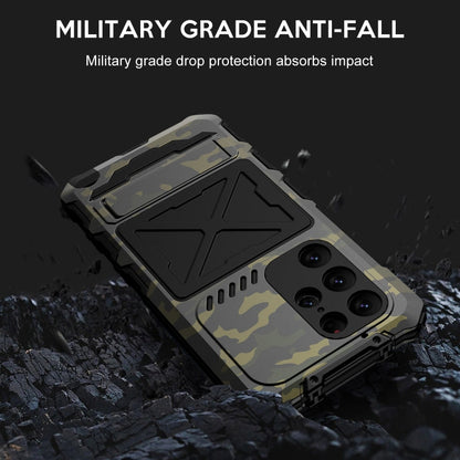 For Samsung Galaxy S24 Ultra 5G R-JUST Life Waterproof Dustproof Shockproof Phone Case(Camouflage)
