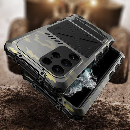 For Samsung Galaxy S24 Ultra 5G R-JUST Life Waterproof Dustproof Shockproof Phone Case(Camouflage)
