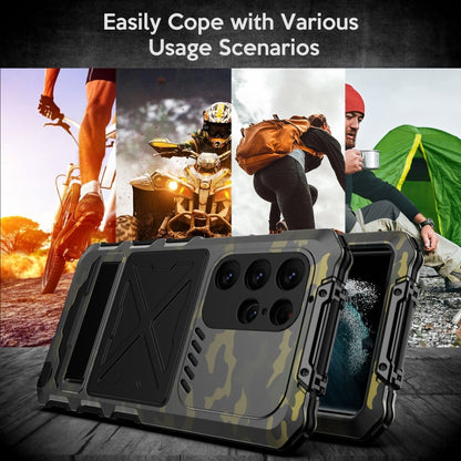 For Samsung Galaxy S24 Ultra 5G R-JUST Life Waterproof Dustproof Shockproof Phone Case(Camouflage)