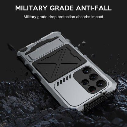 For Samsung Galaxy S24 Ultra 5G R-JUST Life Waterproof Dustproof Shockproof Phone Case(Silver)