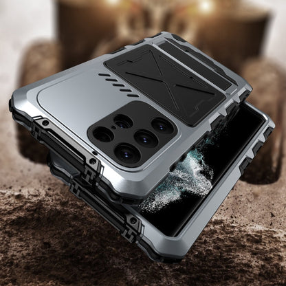 For Samsung Galaxy S24 Ultra 5G R-JUST Life Waterproof Dustproof Shockproof Phone Case(Silver)