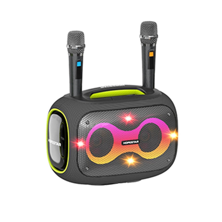Enceinte Bluetooth Karaoké HOPESTAR Party Box 120W avec 2 Microphones (Gris)