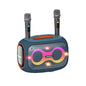 HOPESTAR Party Box 120W Karaoke Bluetooth Speaker with 2 Microphones(Navy Blue)