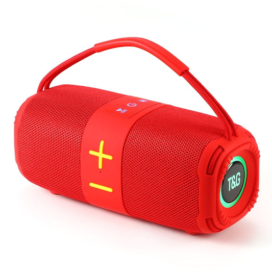 Enceinte Bluetooth sans fil portable T&G TG-668 avec subwoofer TWS et poignée (rouge)