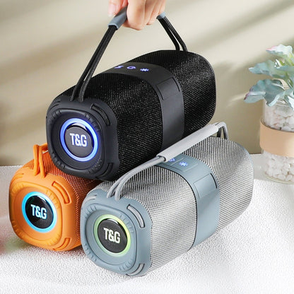 T&G TG-668 Wireless Bluetooth Speaker Portable TWS Subwoofer with Handle(Red)