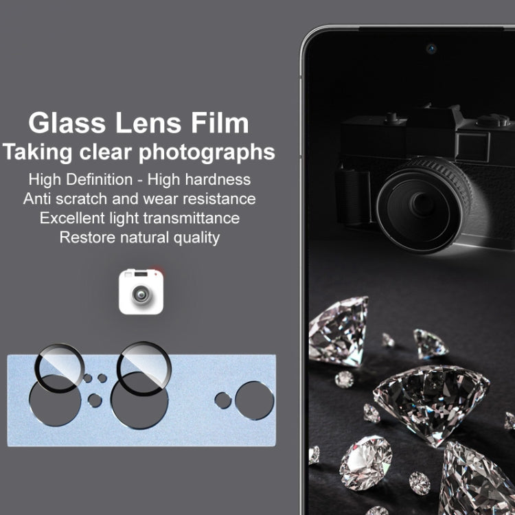 Pour film protecteur d'objectif Google Pixel 8 IMAK Metal Armor Premium (Noir)