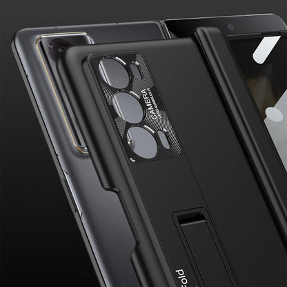 Pour Honor Magic V2 GKK Coque de téléphone tout compris avec charnière pliante magnétique intégrée et protection de la vie privée (violet)